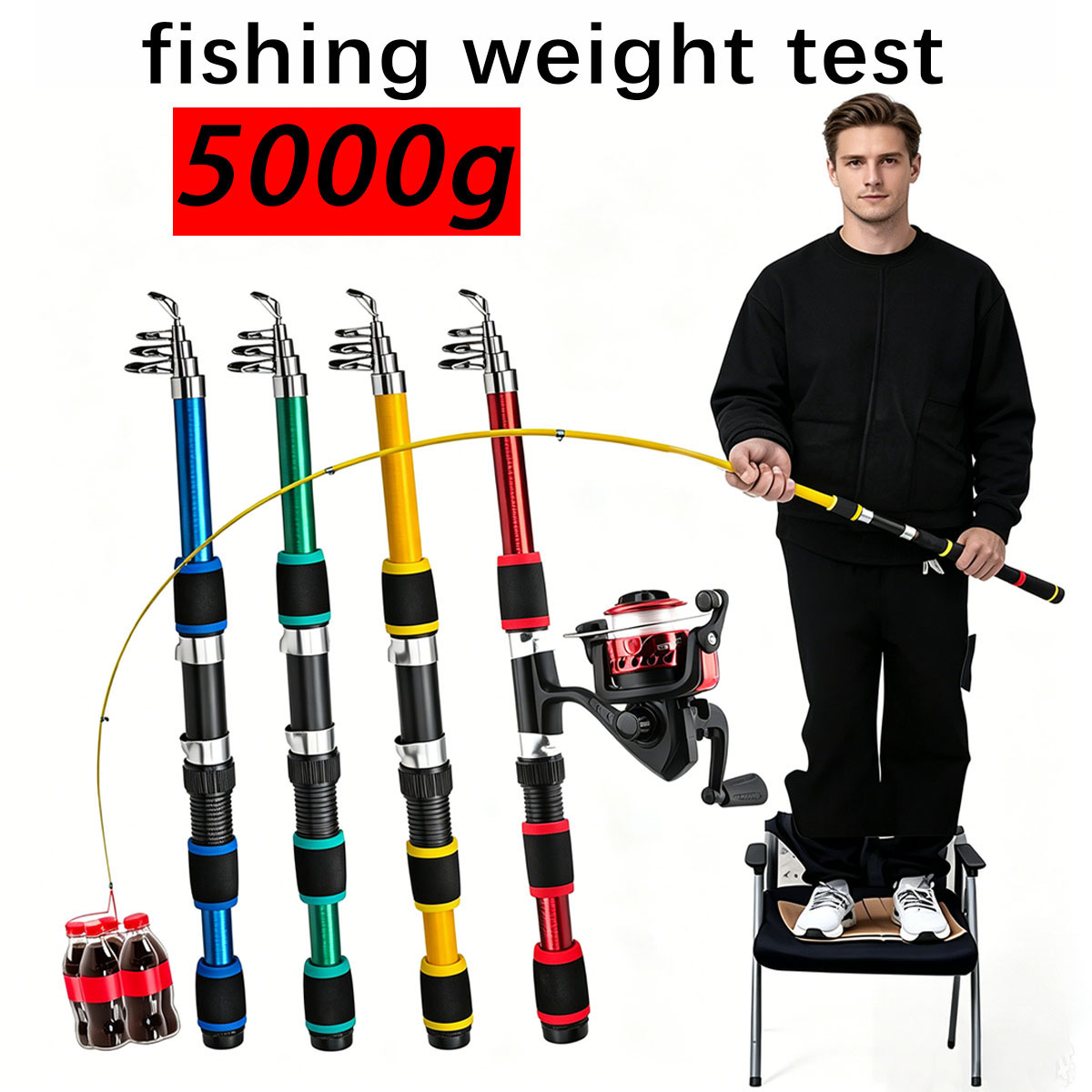 ชุดคันเบ็ดตกปลาแบบยืดหดได้พร้อ - Developing Tank Reel บทวิจารณ์และราคา