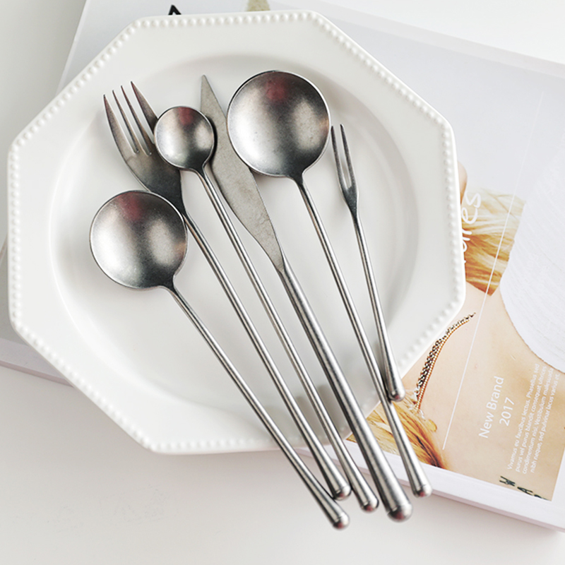 Retro 304ชุดช้อนส้อมสแตนเลส We - Vintage Collectible Spoons บทวิจารณ์และราคา
