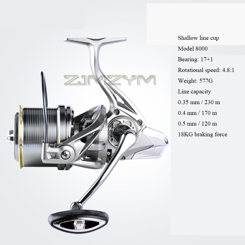 18KG ลากขนาดใหญ่ตกปลา Reels ตก - Developing Tank Reel บทวิจารณ์และราคา