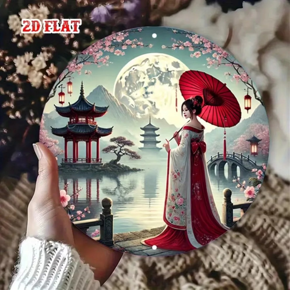 ป้ายโลหะลายซากุระญี่ปุ่นโบราณแ - Vintage Collectible Plates บทวิจารณ์และราคา