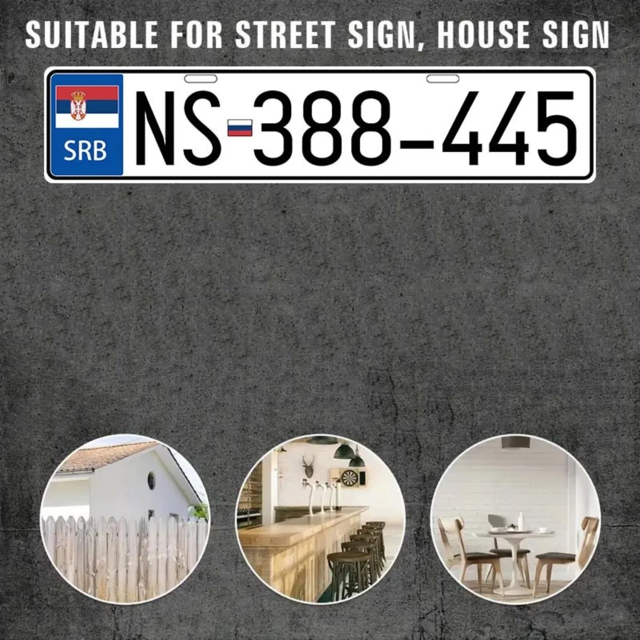 ป้ายทะเบียนโลหะสไตล์เรโทรเซอร์ - Vintage Collectible Plates บทวิจารณ์และราคา