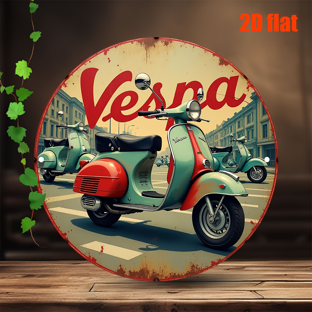 งานศิลปะติดผนังโลหะรูปทรงสกู๊ต - Vintage Collectible Plates บทวิจารณ์และราคา